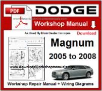 Dodge Magnum Service Repair Workshop Manual Download